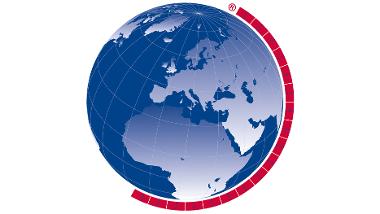 Das Key Visual ist ein Teil des Logos der INTERGEO und zeigt eine Weltkugel, um die ein roter Halkreis gezogen wurde und dadurch einen Globus symbolisiert.